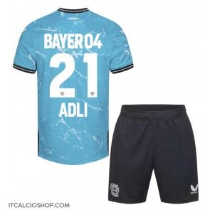 Bayer Leverkusen Amine Adli #21 Terza Maglia Bambino 2023-24 Manica Corta (+ Pantaloni corti)